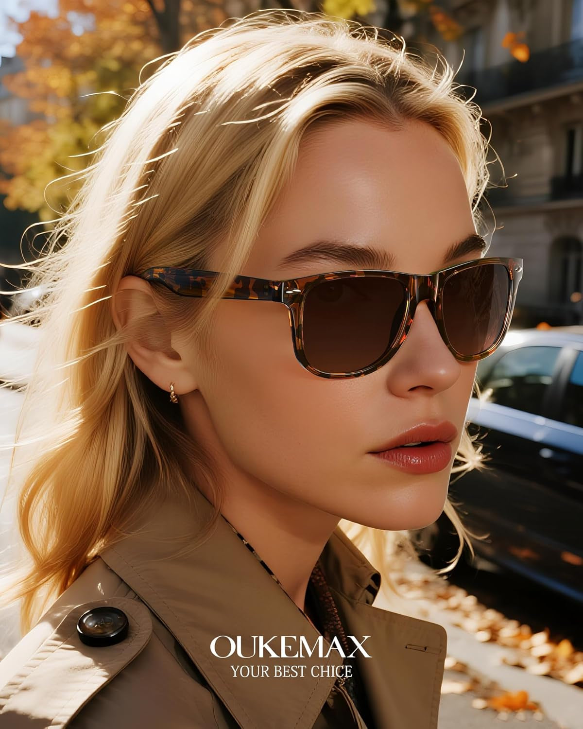 Sunglasses-Women Polarized Sunglasses-Womens: Trendy Sun Glasses Polarized UV400 Protection Fashion Sun Glasses