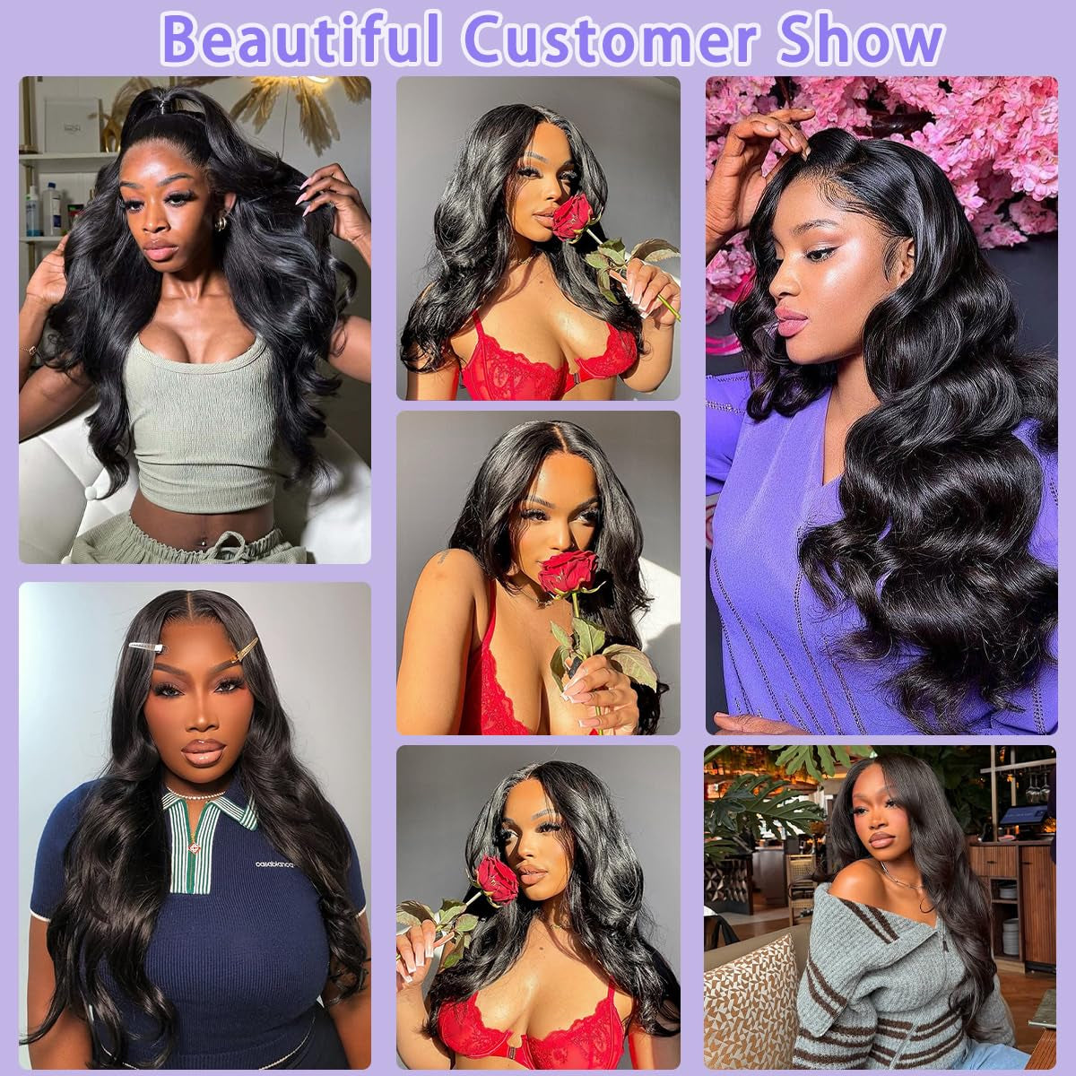 Body Wave Human Hair Wig 210% Density 13X6 HD Lace Frontal Wigs 30 Inch