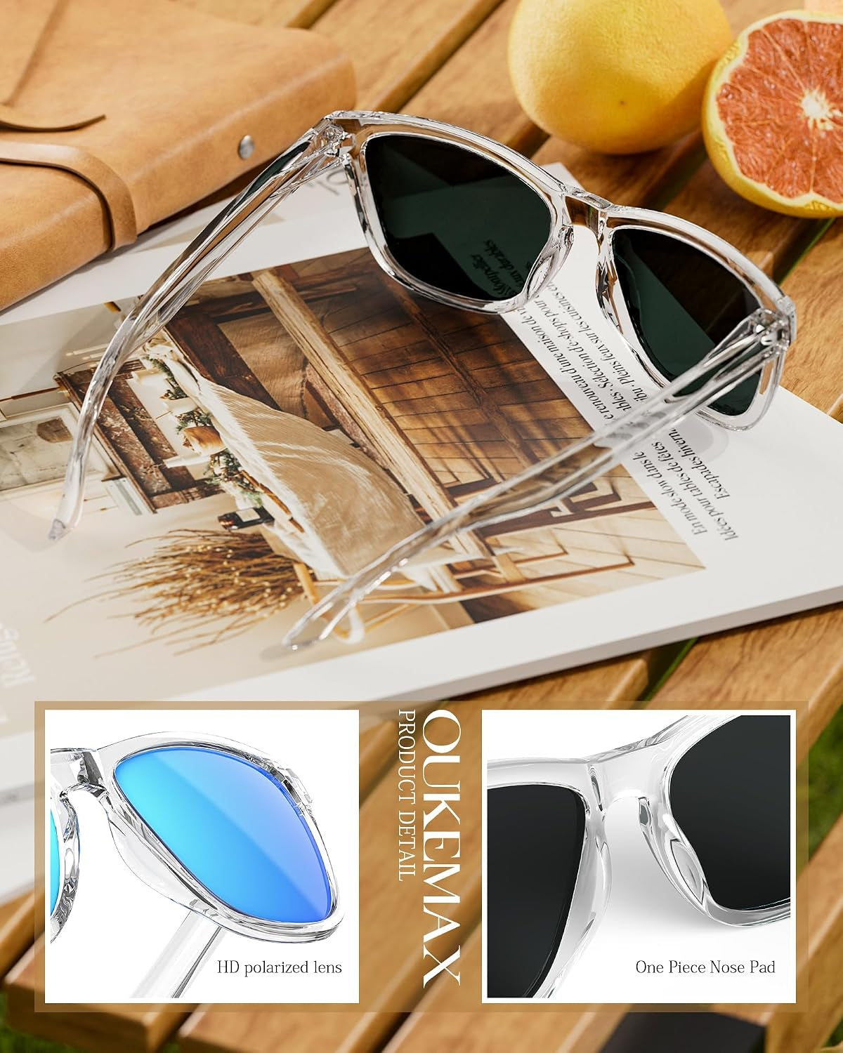 Sunglasses-Women Polarized Sunglasses-Womens: Trendy Sun Glasses Polarized UV400 Protection Fashion Sun Glasses