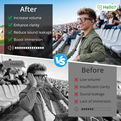 Voice Privacy Ear Tips for Ray-Ban Meta Smart Glasses Accessories