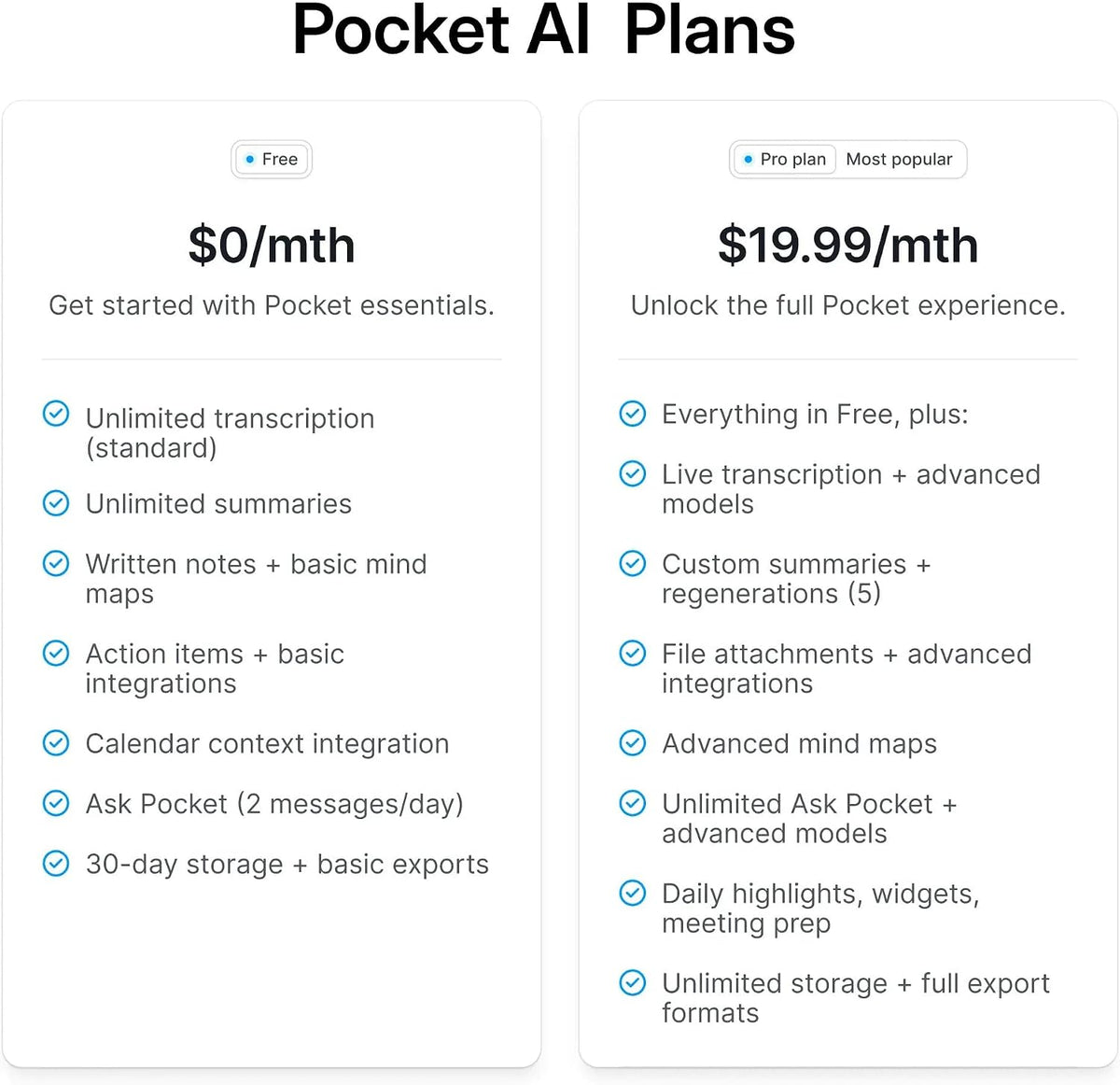 AI Voice Recorder, Auto Transcription, AI Note Taker, Sierra Blue