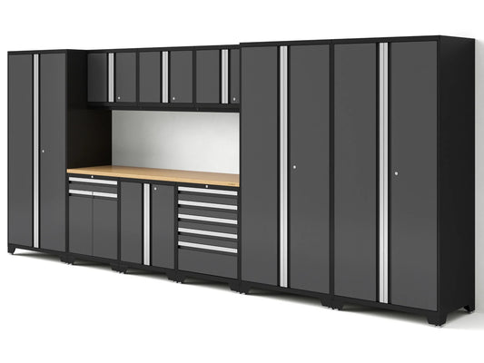 Pro Series 10PC Garage Cabinetry Set · 18-Gauge Steel · Fully-Welded · 192" W X 24" D X 84.75" H