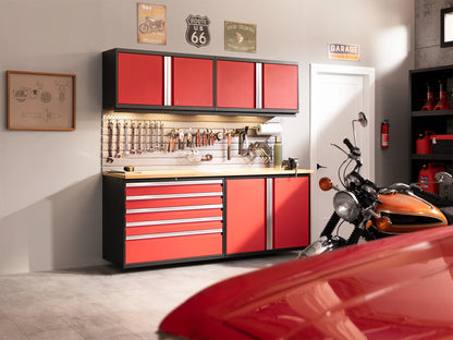 Pro Series 10PC Garage Cabinetry Set · 18-Gauge Steel · Fully-Welded · 192" W X 24" D X 84.75" H