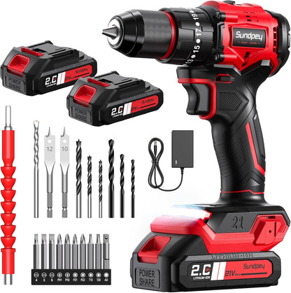 620In-Lbs Brushless Cordless Drill Set, Electric Power Drill Set