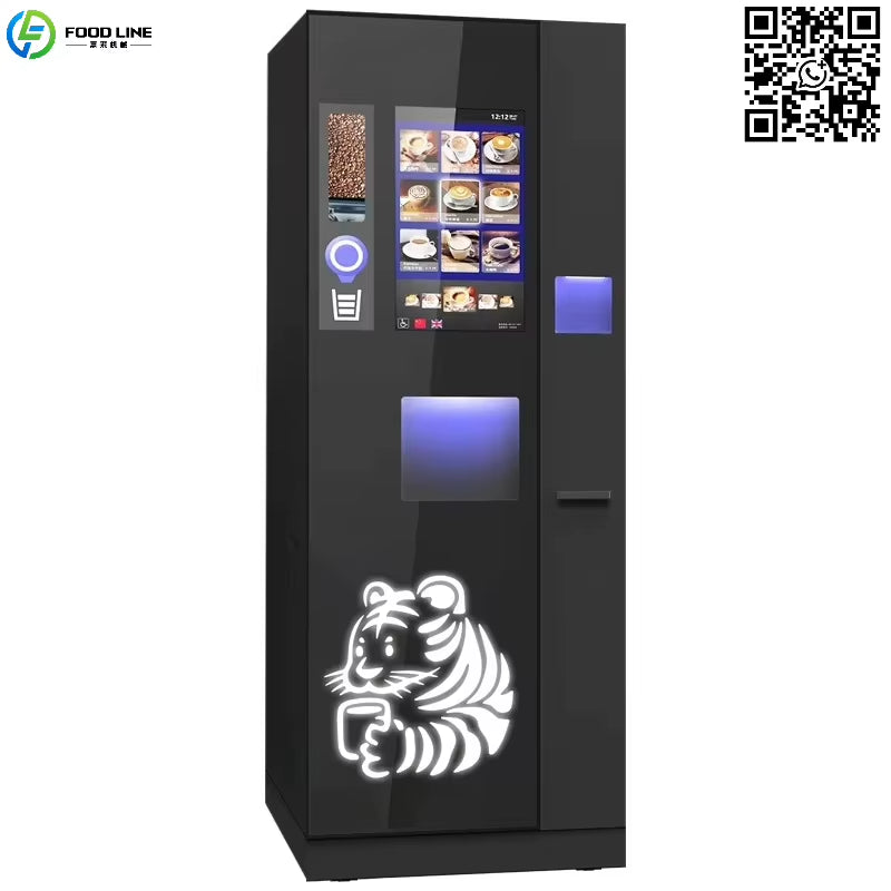 Customized New Smart Robot Vending Machine Bubble Tea Coffee Robot Vending Machine