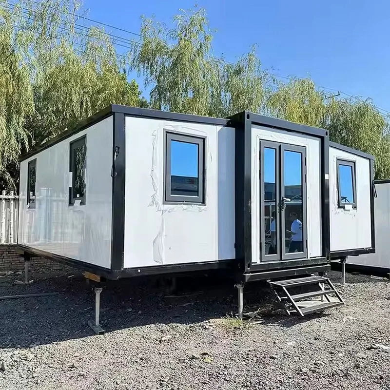 China Factory Supply 2 Bedroom Prefab Expandable Container Homes Great Visibility Folding House Container Home
