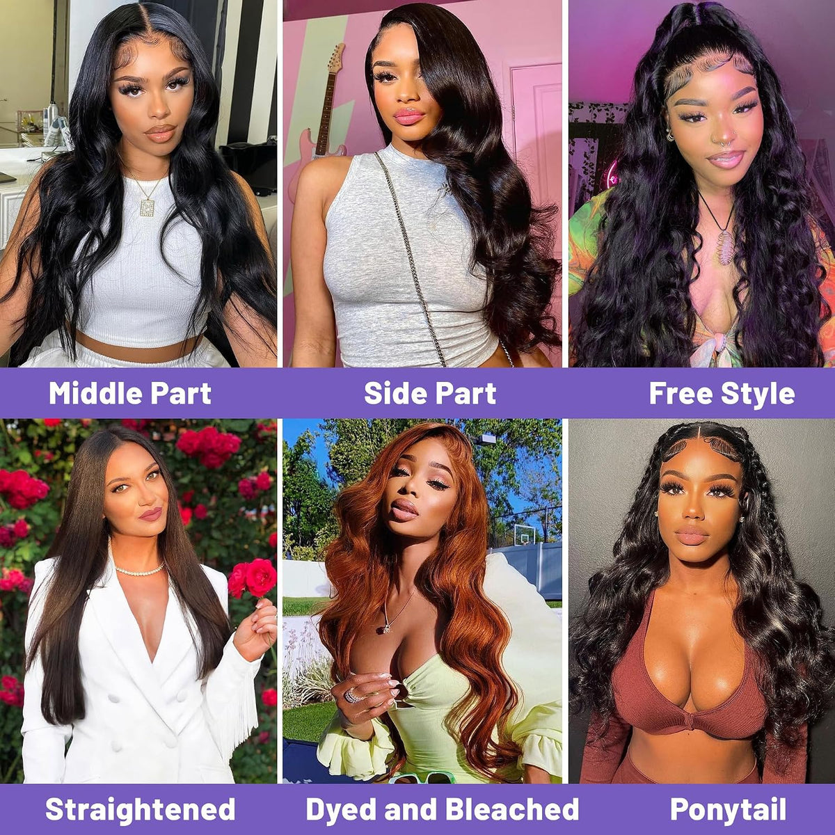 Body Wave Human Hair Wig 210% Density 13X6 HD Lace Frontal Wigs 30 Inch
