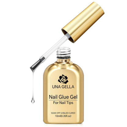9 in 1 Gel Nail Glue U V Super Hold for Gel Nails Tips 10Ml