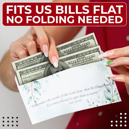 Tithes and Offering Envelopes for Church, 200 Count, 6.3 X 3.1 In