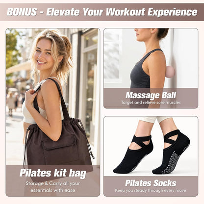 Pilates Kit, Complete Pilates Equipment for Women Home Workouts
