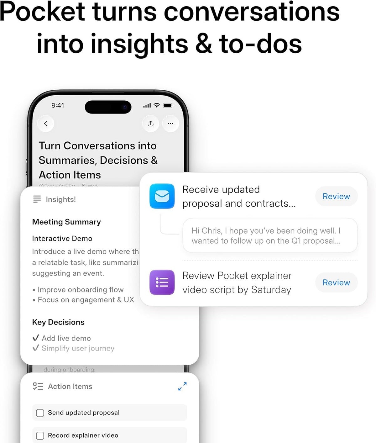 AI Voice Recorder, Auto Transcription, AI Note Taker, Sierra Blue