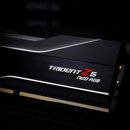 Trident Z5 Neo RGB Series DDR5 RAM (AMD EXPO) 256GB (4X64Gb) up to 6000Mt/S* CL36-44-44-96 1.25V Desktop Computer Memory U-DIMM - Matte Black (F5-6000J3644D64GX4-TZ5NR)