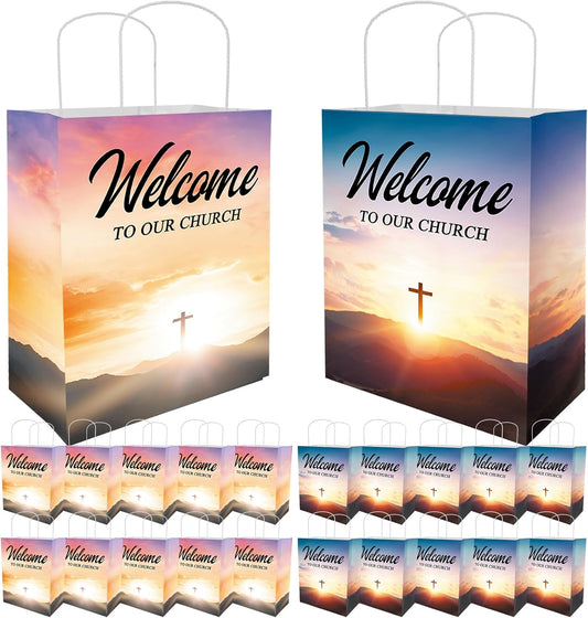 Church Welcome Bags, 50PCS Christian Gift Bags, Church Gifts Bags