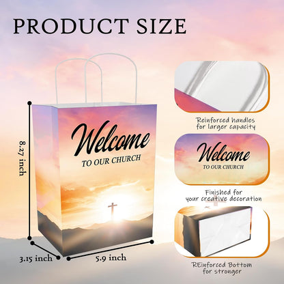 Church Welcome Bags, 50PCS Christian Gift Bags, Church Gifts Bags