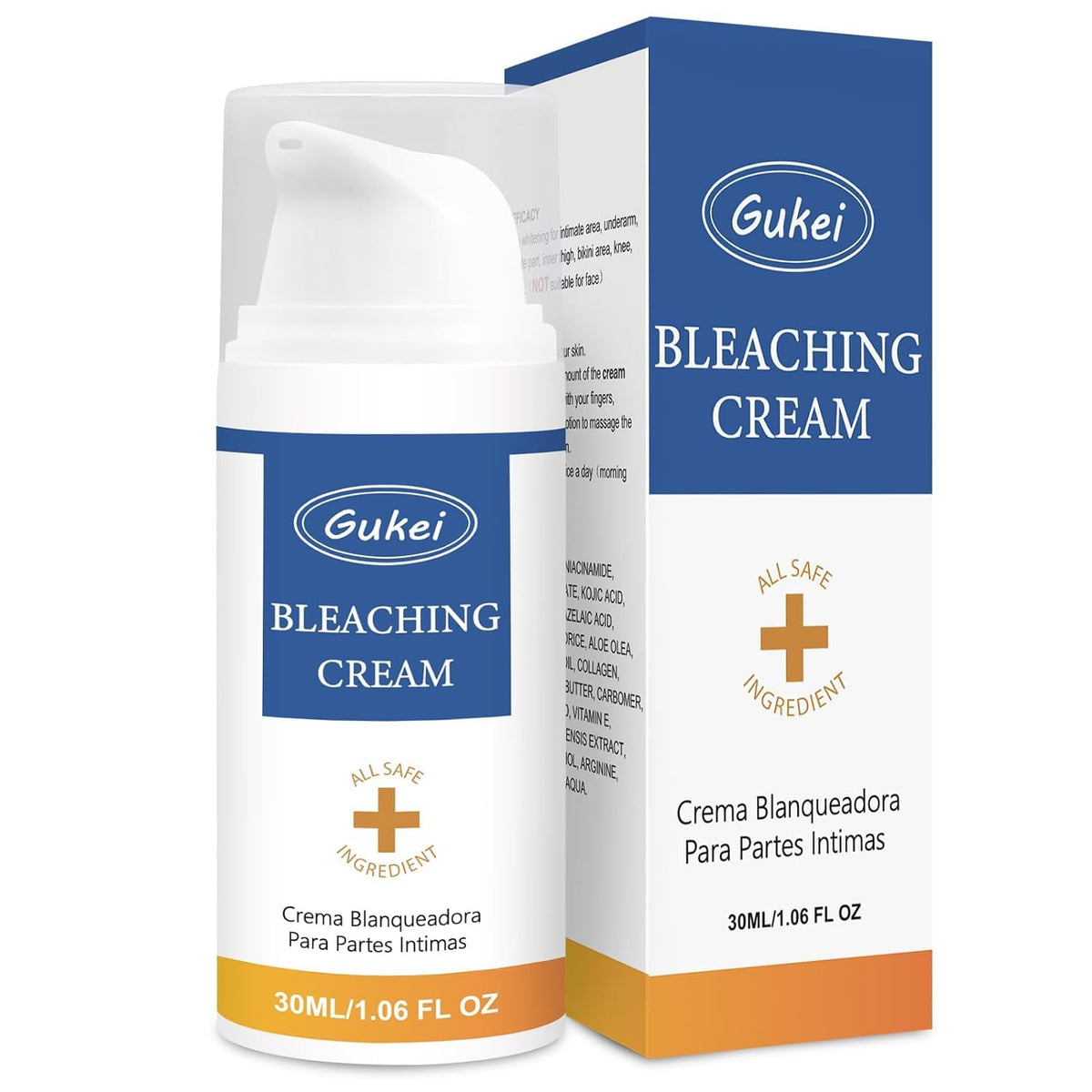 Intimate Areas Skin Lightening Cream Bleaching Cream for Body Sensitive Intimate Area, Private Parts, Underarm, Knees, Elbows, Inner Thigh, Bikini Areas, Bikini Line, Natural Skin Whitening.