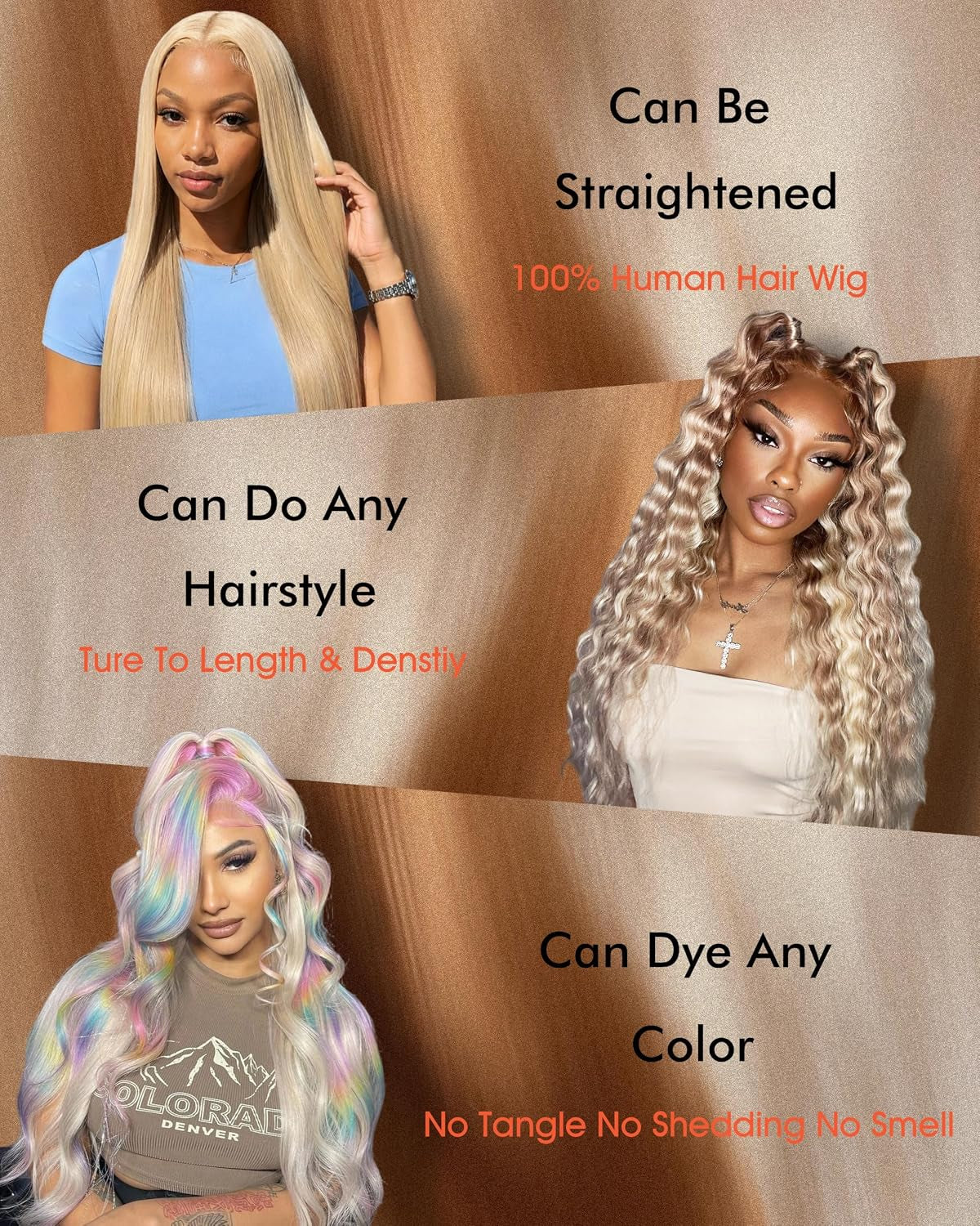 30 Inch 613 13X6 Lace Front Wig Human Hair 200 Density Blonde Wig
