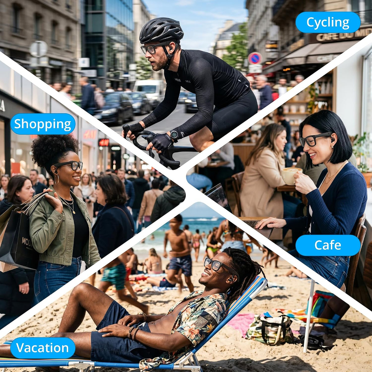 Voice Privacy Ear Tips for Ray-Ban Meta Smart Glasses Accessories