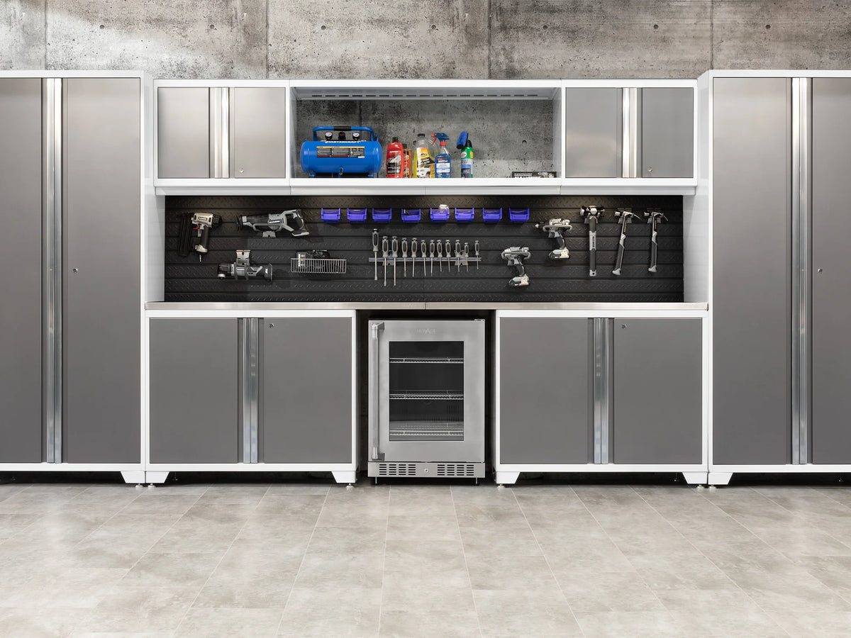 Pro Series 10PC Garage Cabinetry Set · 18-Gauge Steel · Fully-Welded · 192" W X 24" D X 84.75" H