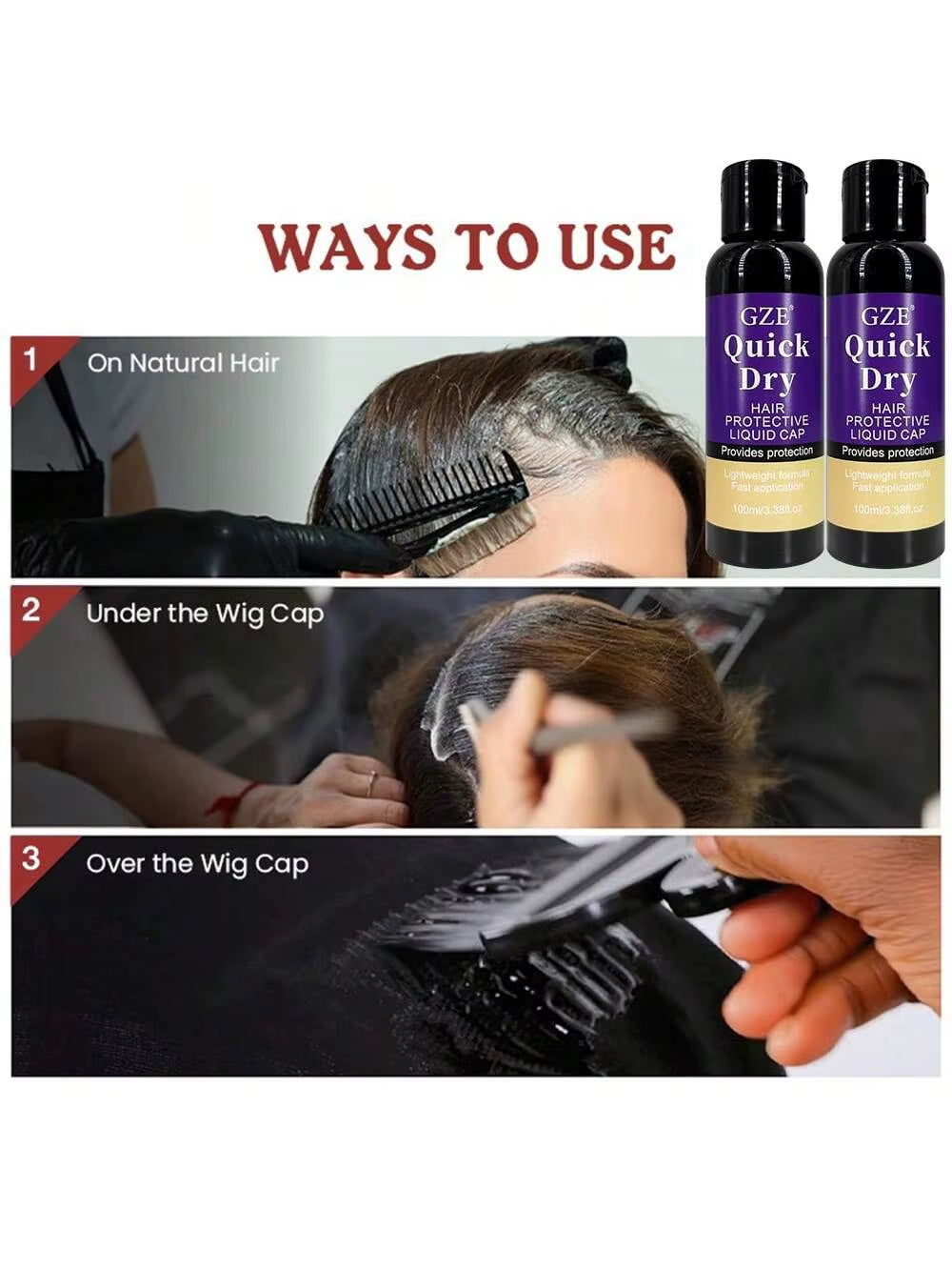 Hair Protective Covering Weave Glue Liquid Protective Shield Quick Weave Protector Leave in Conditioner