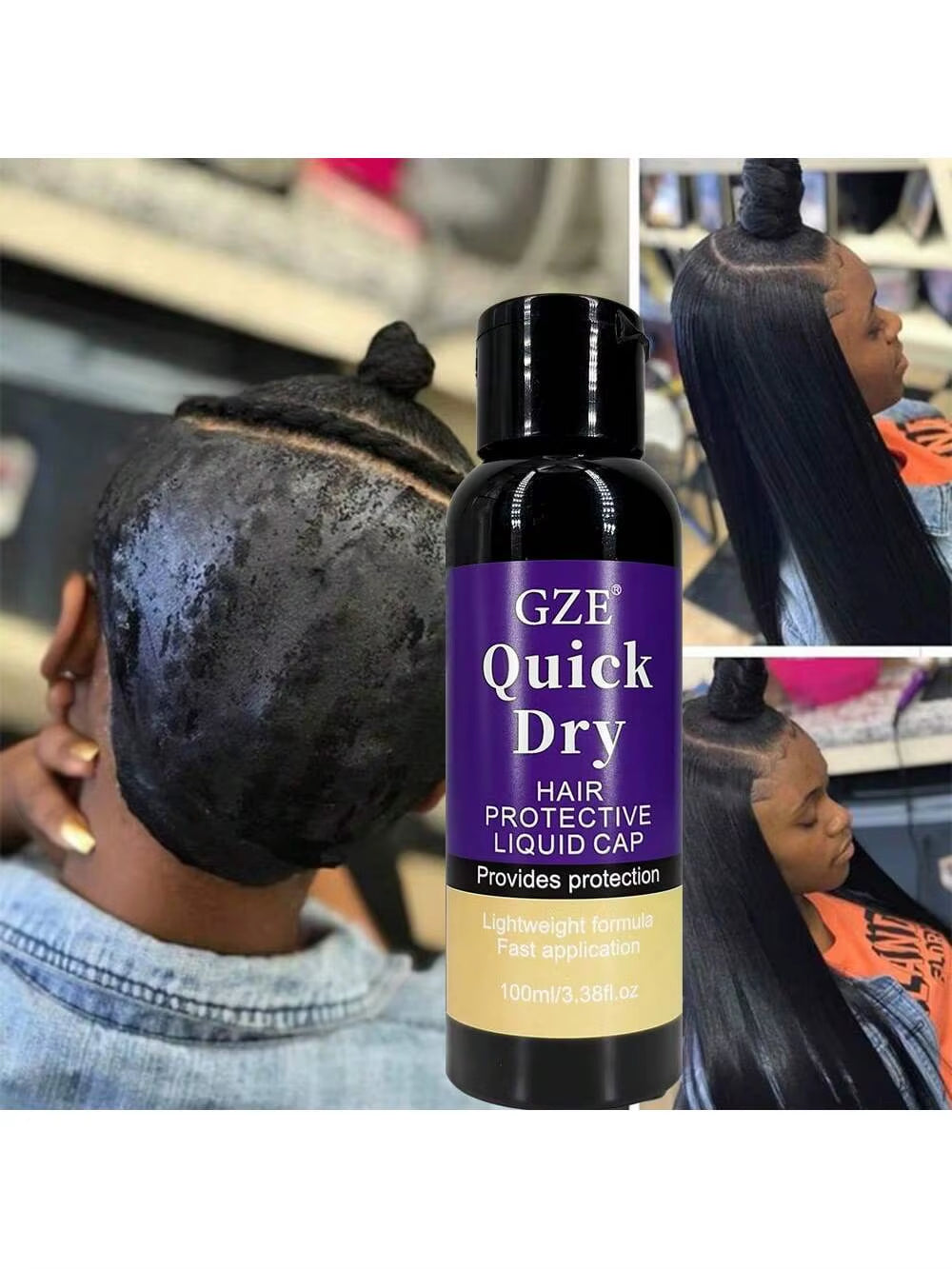 Hair Protective Covering Weave Glue Liquid Protective Shield Quick Weave Protector Leave in Conditioner