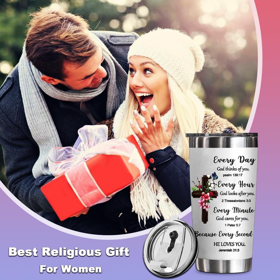 Christian Gifts for Women, Christian Tumblers for Women, 20 Oz