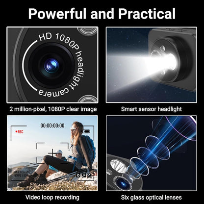Head Mounted Camera, 1080P Sports Video Camera Wearable POV Camera