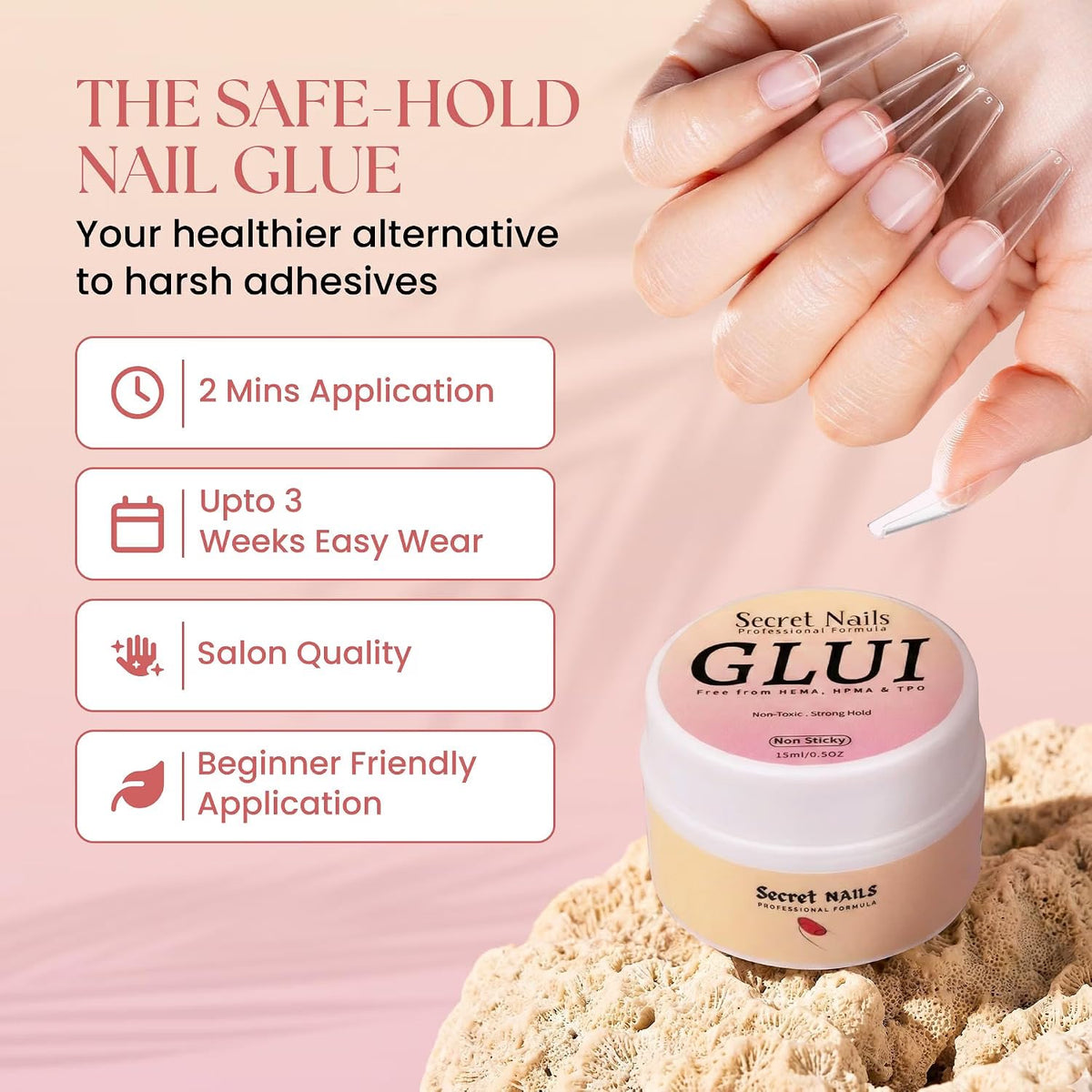 GLUI -  - Professional Nail GLUI for Press on Nails 15Ml