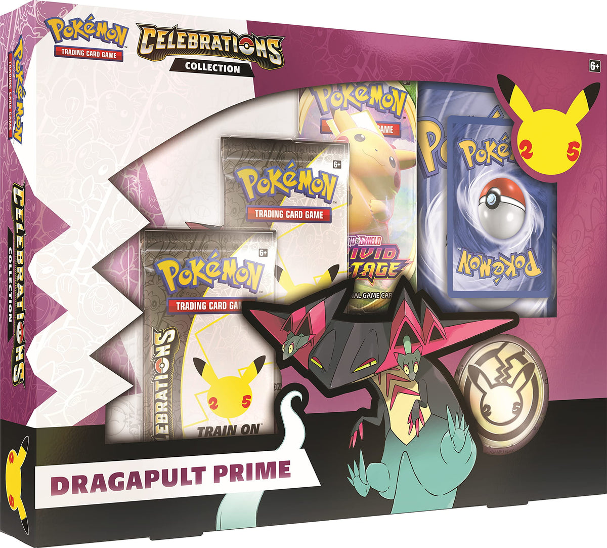 Collectible Pokemon TCG Dragapult Prime Celebrations Collection Box