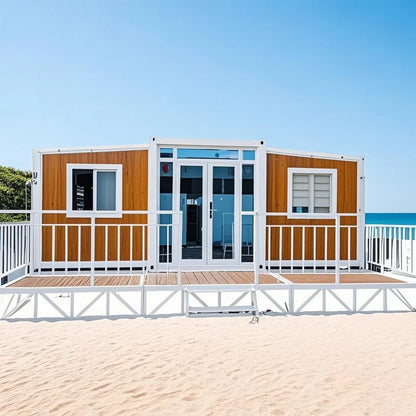 China Factory Supply 2 Bedroom Prefab Expandable Container Homes Great Visibility Folding House Container Home