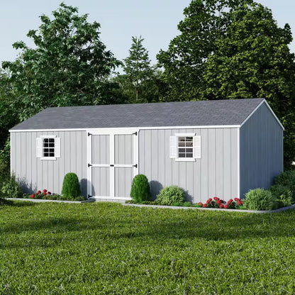 Value Workshop 12 Ft. X 24 Ft. Outdoor Wood Storage Shed Precut Kit with Operable Windows and Floor (288 Sq. Ft.)