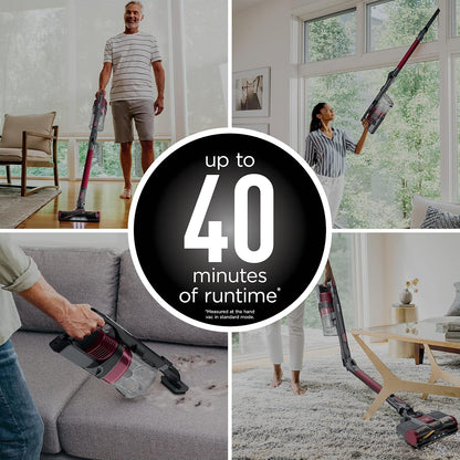 Shark Pet plus Cordless Stick Vacuum, Raspberry, IZ163H