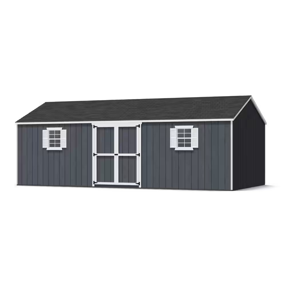 Value Workshop 12 Ft. X 24 Ft. Outdoor Wood Storage Shed Precut Kit with Operable Windows and Floor (288 Sq. Ft.)