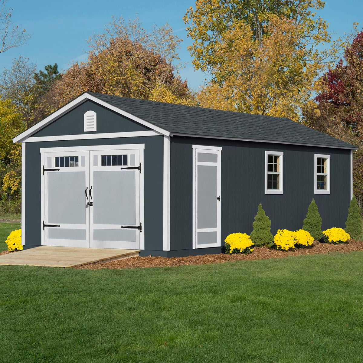 Manhattan 12X24 Garage Do-It-Yourself Wooden Storage Shed, Does Not Include Paint and Roofing Shingles