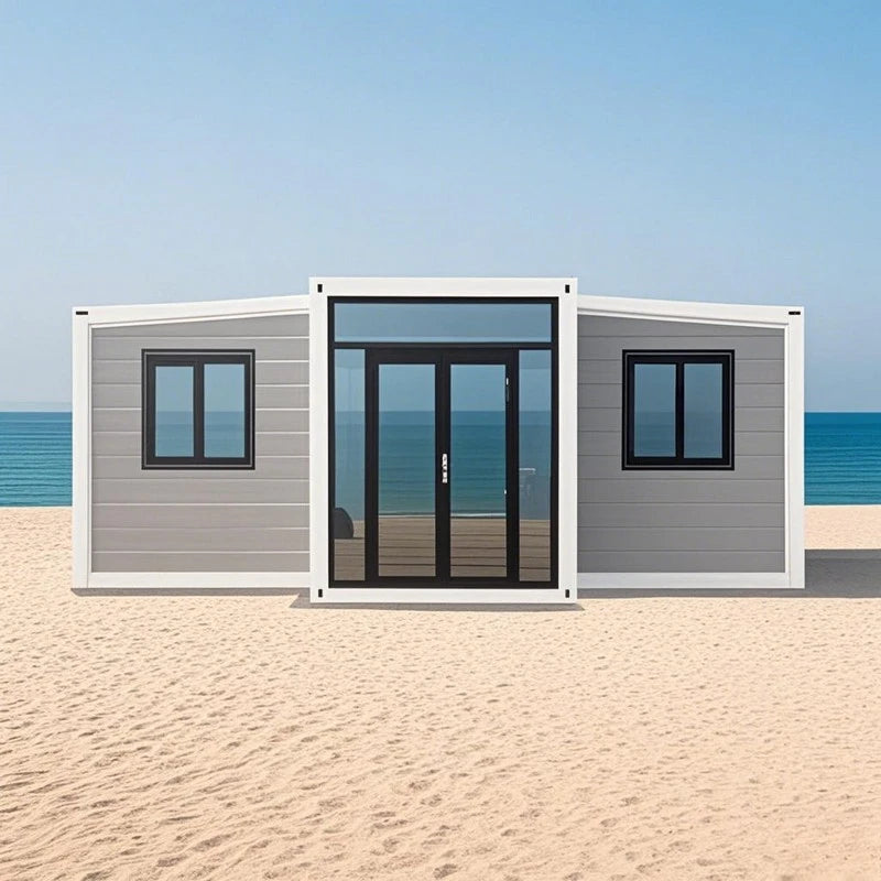 China Factory Supply 2 Bedroom Prefab Expandable Container Homes Great Visibility Folding House Container Home