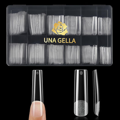 Extra Long Sqaure Nail Tips, No C Curve Gel Nail Tips Square