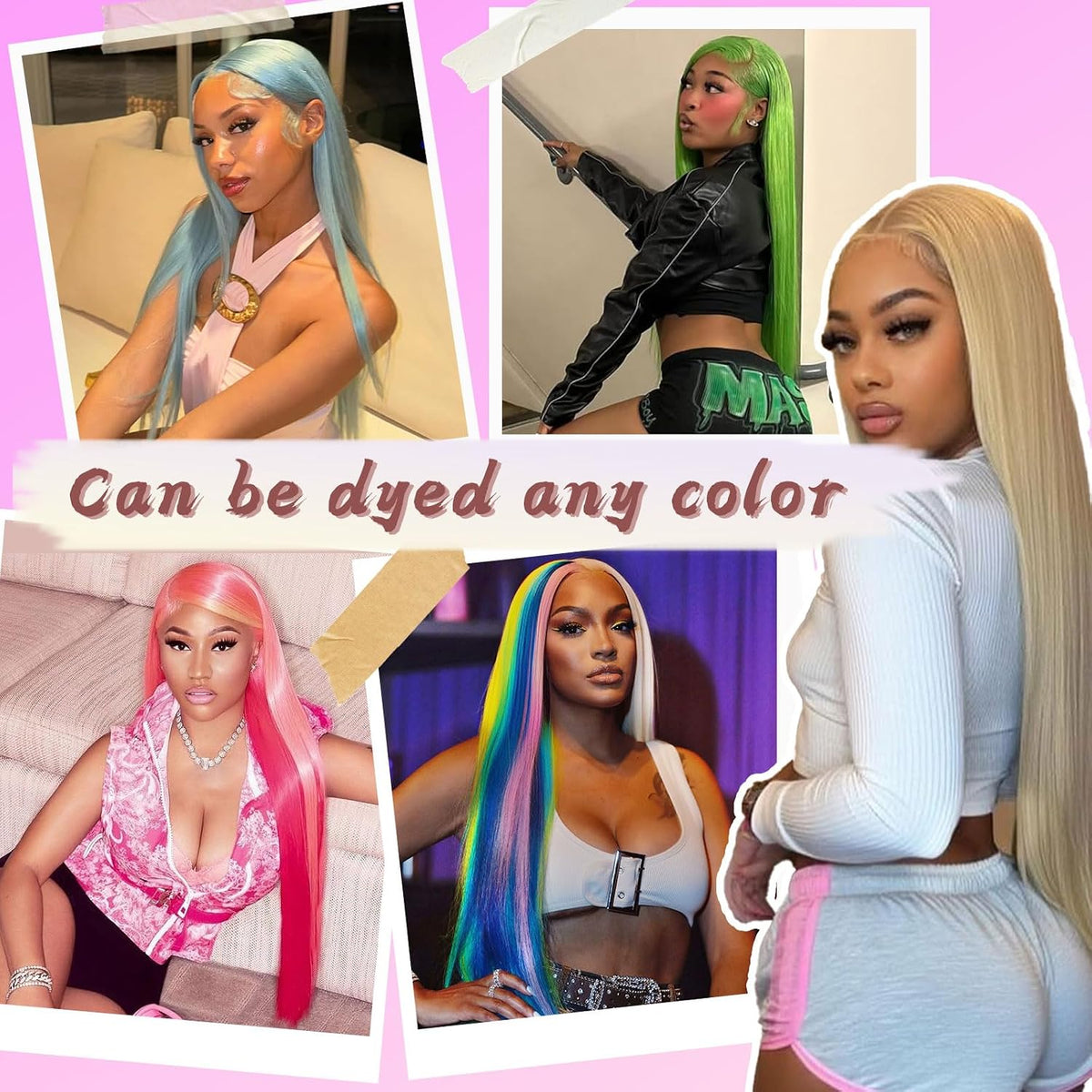 34 Inch Blonde Wig Human Hair 613 Lace Front Wig Human Hair