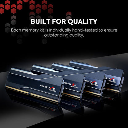 Trident Z5 Neo RGB Series DDR5 RAM (AMD EXPO) 256GB (4X64Gb) up to 6000Mt/S* CL36-44-44-96 1.25V Desktop Computer Memory U-DIMM - Matte Black (F5-6000J3644D64GX4-TZ5NR)