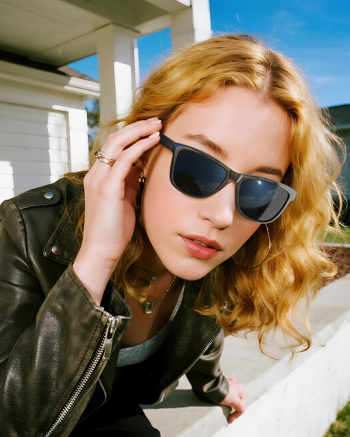 Sunglasses-Women Polarized Sunglasses-Womens: Trendy Sun Glasses Polarized UV400 Protection Fashion Sun Glasses