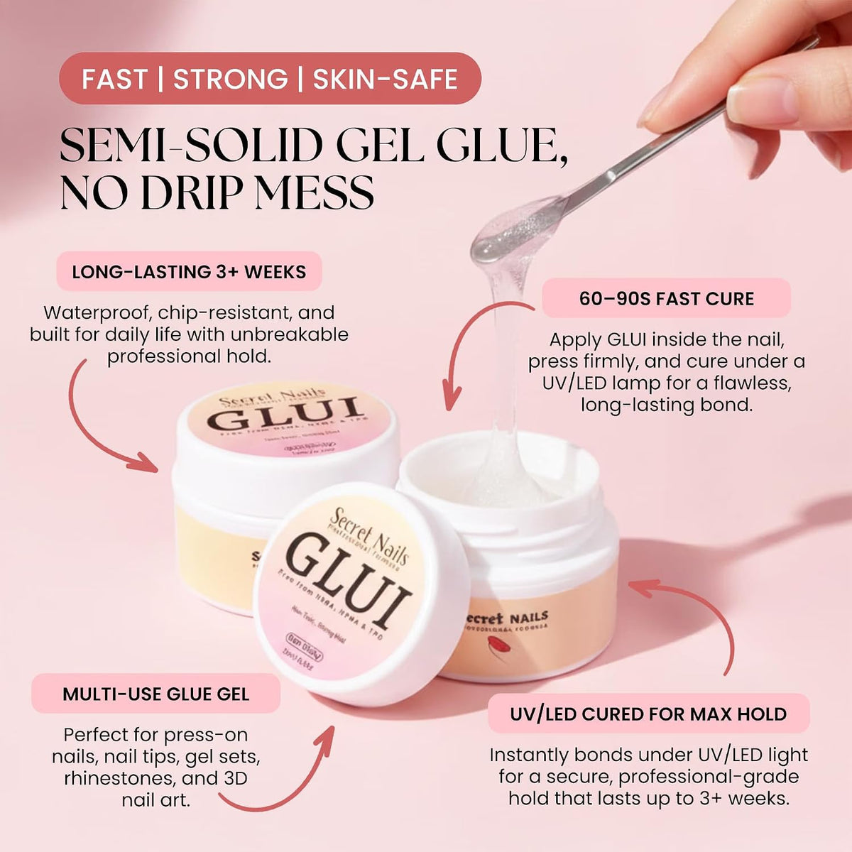 GLUI -  - Professional Nail GLUI for Press on Nails 15Ml