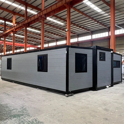 Tiny House 20Ft 40Ft Foldable Container Home Prefab Folding House for Sale Modern Double-Wing Extended Wooden Container House