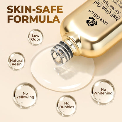 9 in 1 Gel Nail Glue U V Super Hold for Gel Nails Tips 10Ml