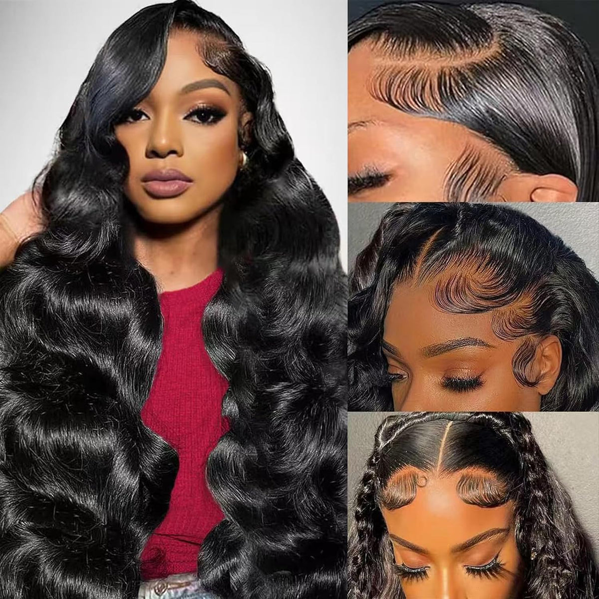 Body Wave Human Hair Wig 210% Density 13X6 HD Lace Frontal Wigs 30 Inch